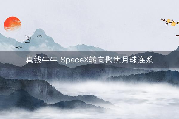 真钱牛牛 SpaceX转向聚焦月球连系