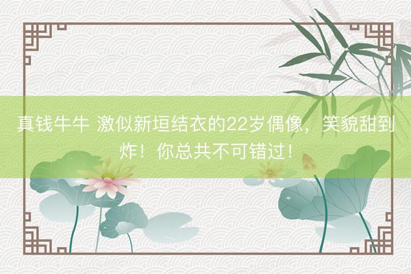 真钱牛牛 激似新垣结衣的22岁偶像，笑貌甜到炸！你总共不可错过！